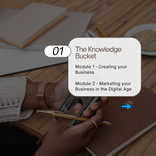 Modules 1 and 2 – The Knowledge Bucket: Creating your business and marketing in the digital age