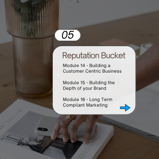 Modules 14 to 16 – Reputation Bucket: Building a customer-centric brand with compliant marketing