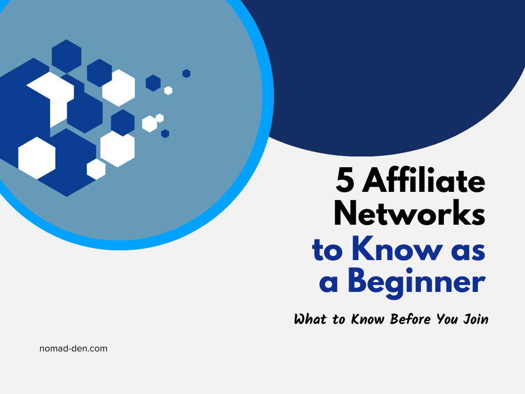 Featured image for a guide on 5 affiliate networks beginners should know before joining