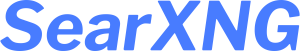 SearXNG wordmark logo in blue lettering