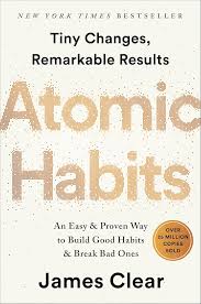 Book cover of Atomic Habits by James Clear — productivity and habit-building guide