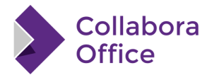 Collabora Office logo featuring a purple geometric folded-paper icon and the text “Collabora Office” in matching purple font, representing an open-source productivity suite based on LibreOffice technology.