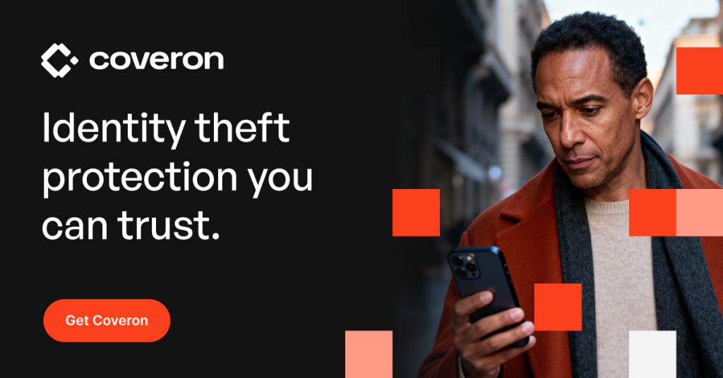 Coveron identity theft protection banner