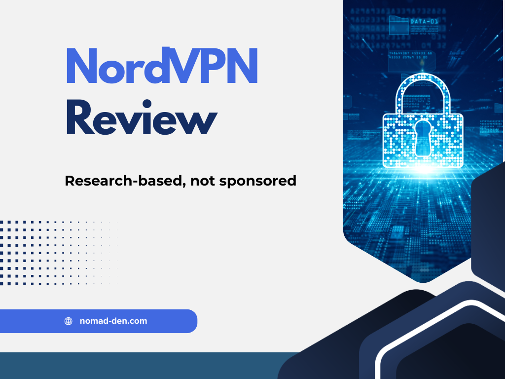 NordVPN Review featured image, research-based and not sponsored