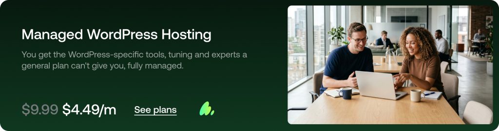Hosting.com Managed WordPress Hosting pricing and plans